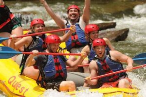 white water rafters